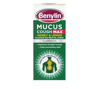 Benylin Mucus Cough Max (Pack of 1), Honey and Lemon Flavour, Helps Reduce Cough Intensity from Day 1, Medicine Suitable for Adults
