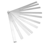 Benytro 300mm Gap Feeler Gauge, 17 Blades Metric 0.02-1mm Stainless Steel | Metal Screw Leaf Replacement, Rotatable Folding Design, Silver Finish, Marked Thicknesses, Portable Gap Measurement