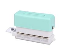 Benytro 6 Hole Paper Punch, 5.5mm Portable Mini Loose Leaf Punch, Green | Punches 2 A4 Sheets, 9.5mm Hole Spacing, Built In Waste Bin, Hanging Hole, ABS Body, Fits A5 20 B5 26 A4 30 Hole Binders