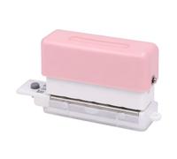 Benytro 6 Hole Paper Punch, 5.5mm Portable Mini Loose Leaf Punch, Pink | Punches 2 A4 Sheets, 9.5mm Hole Spacing, Built In Waste Bin, Hanging Hole, ABS Body, Fits A5 20 B5 26 A4 30 Hole Binders