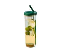 Benytro 700ml Straw Cup, Portable Drinking Bottle with Straw, Green | Dry Wet Separation Layout, 23x7x7cm Size, 140g Weight, School Travel Fishing Cycling, Heat Impact Resistant, Resin Build