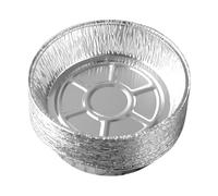 Benytro Aluminum Foil Air Fryer Baking Pan, 6 Inch Non-Stick, 20 Pack | Food-Grade Material, Double-Sided Nonstick, Raised Rim, Top 14.5cm, Bottom 11.5cm, Height 4cm, Fits 3L Or Less Air Fryers