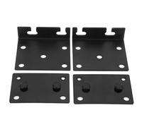 Benytro Bed Rail Hinge Bracket, Iron, 2.5 mm Thick, 50 x 90 mm | No Drilling Installation, Wooden Bed Frames, Headboards And Footboards, Includes 2 Hinges And 2 Bases, Black Finish