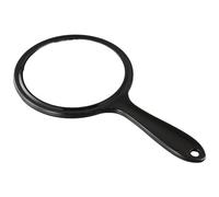 Benytro Black Plastic Transparent Handle Double Sided Mirror One Side Flat Mirror One Side Magnifying Mirror Sub Double Sided Mirror