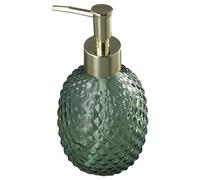 Benytro Green Pineapple Bath Lotion Press Bottle,Refillable Hand Pump Dispenser,Kitchen Bathroom Liquid Dispenser,6.69 * 3.3 Inch Glass Sub Bottle