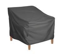 Benytro Patio Chair Cover, Water Resistant Polyester Outdoor Cover, Black | Fits Most Patio Swivel Lounge Rocking Chairs, 80x85x91.5cm, Elastic Hem Cord, Fastening Straps, Dust Rain Snow Protection