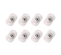 Benytro Self Adhesive Mini Caster, No Drill, 360 Degree Swivel, White | 8 Pack, Silent Rolling, Plastic Metal Build, 4.5 X 2.7 Cm, Desk Chair Cabinet Use