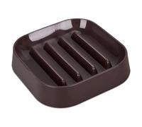 Benytro Slow Feeder Dog Bowl, Anti-Choking Square Cat Food Bowl, Brown | Anti-Skid Bottom Pad, Obstacle Design Extends Feeding Time, Food Grade Plastic, Promotes Healthy Eating, Sturdy Durable