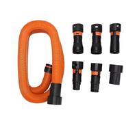Benytro Stretchable Vacuum Hose Kit, 1-1/4 Inch Dust Collection Hose, 3m | Rotating Valve Adjusts Suction, Anti-Twist Kink-Free End, 6 Snap Lock Adapters, Fits Most Vacuums, Woodworking Use