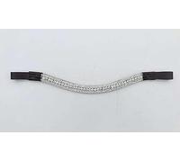 BENZ EQUESTRIAN Bling Crystal Browband for Horse in Brown Leather for Equestrian Purpose (Cob/Medium)