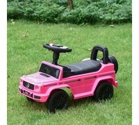 Benz G350 Push Handle Sliding Car w/Horn No Power Under Seat Storage Pink