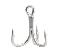 Beoccudo Saltwater Treble Hooks Large Size 4X Strong Triple Fishing Hooks for Big Game Trout Bluefish Salmon Kingfish