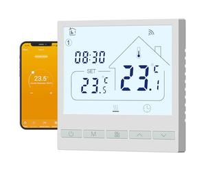 Beok Smart Wifi Thermostat for Gas Boiler and Water Underfloor Heating, Remote & Voice Control, Compatible with Tuya App, Alexa, Google Assistant, Flush-mounted Room Thermostat 230V 3A
