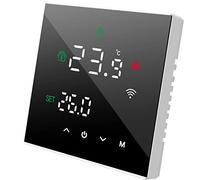 Beok Tuya Smart Thermostat, WiFi Thermostat Programmable Mounted on the Wall For Combi Boiler, LCD Touch Screen,TGW60B-WIFI-WPB Black