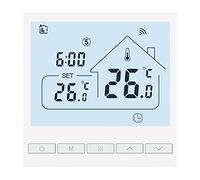 Beok WiFi Thermostat for Electric Underfloor Heating, Room Thermostat, Smart Digital Heating Thermostat Compatible with Alexa Echo, Google Assistant, Tuya WLAN App, 16A, TOL47WIFI-EP