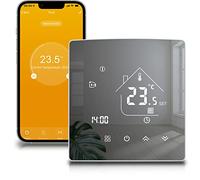 Beok Wifi Thermostat for Gas Boiler Smart Room Thermostats Wall Digital Thermostat Central Heating Controller Compatible with Alexa, Google Home 220V 3A TGR85WIFI-WPB