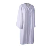 Beokeuioe Graduation Thobe Graduation Talar Graduation Robe Graduation Robe Unisex Choir Clergy Choir Robe Priest Robe Christening Costume Men Women Unisex Adult Graduation Talar, White, XXXXXL