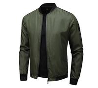 Beokeuioe Men's Bomber Jacket, Lightweight Thin Transition Jacket, Blouson Jackets, Windbreak Jacket, Aviator Jacket, Wind Jacket, Pilot Jacket, Summer Jackets, Casual Cycling Jacket, College Jacket,