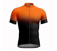 Beokeuioe Men's Cycling Jersey Short Sleeve Cycling Jersey Cycling T-Shirt Breathable Summer Bicycle Jersey Quick-Drying Trek Cycling Jersey Cycling Clothing for MTB Road Bike, orange, XXXX-Large
