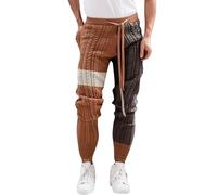 Beokeuioe Men's Knitted Trousers, Long Sports Leggings, Knitted Leggings, Drawstring Jogging Bottoms, Sports Trousers, Men's Trousers, Knitted Trousers, Men's Knitted Trousers, Knitted Trousers,