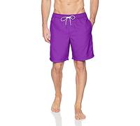 Beokeuioe Men's Swimming Trunks Summer Swimming Shorts with Drawstring Modern Men's Swimming Trunks Beach Shorts Cool Boys Pineapple Duck Beach Shorts Short Trousers Leisure Pants, A-12 Purple, L