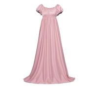 Beokeuioe Princess Ball Gown Retro Steampunk Dresses Victorian Dress Women Medieval Clothing Renaissance Dress Cosplay Medieval Dress Regency Costume for Bridesmaids, A2 Pink, M