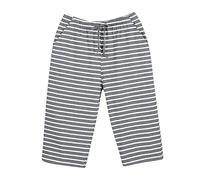 Beokeuioe Pyjama Bottoms Men's Short 3/4 Length Pyjama Bottoms Cotton Modal Sleepwear Shorty Sleep Shorts for Men Striped Lounge Trousers Summer Nightwear with Pockets, Dark grey, L