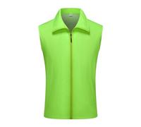 Beokeuioe Windproof Running Vest, Lightweight Softshell Vest for Men, Breathable Vest Gilet Sleeveless Jacket for Cycling, Running, Hiking, Golf, Work, Leisure Vest, Work Vest, Mint green, L