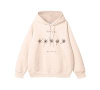 BEOMGYU-Panic Long-Sleeved Album Cotton Hoodie Unisex Top(A-Beige,XL)