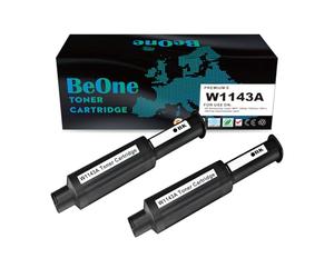 BeOne 2x Compatible for 143A W1143A Toner Cartridge Compatible for HP Neverstop Laser MFP 1202nw 1201n 1001nw Printer (2 Black)