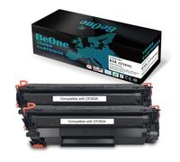 BeOne 2x Compatible for 83A CF283A Toner Cartridge Compatible for HP Laserjet Pro M201dw M201n Laserjet Pro MFP M225dn M225dw M125a M125rnw M125nw MFP M127fn M127fp M127fs M127fw Printer (2 Black)