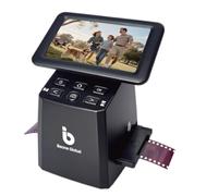 BEONEGLOBAL ClearScan S5 Film Scanner High-Resolution Film&Slide Scanner with 5” LCD - Convert 135, 126, 110 Super8 Negatives and Slides to 24MP Digital JPEG Photos Quickly