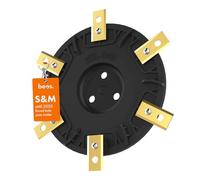BEOS® Robot Lawnmower Tuning Blade Disc for 6X Blades - Glass Fibre Reinforced Blade Disc - Robot Lawnmower Turntable with 6 Blades for Worx Landroid S&M (Until 2020), Landxcape, Kress & Einhell