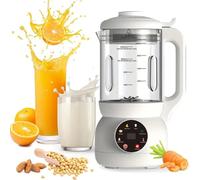 BEOSIOR Automatic Nut Milk Maker Machine, 1L Glass Jug with Cold Press & Heat, Hot & Cold Vegan Milk Maker for Soy, Oat, with Delay Start/AutoClean/KeepWarm/Boil Water