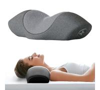 BEOSIOR Back Neck Massager Pillow, 2025 New Heated Massage Pillows for Neck and Shoulder Pain, Sleeping Cervical Massage Pillow, Deep Tissue Kneading Massage Relieves Pain (Gray)