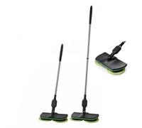 BEOSIOR Electric Floor Mop with 4 Microfiber Reusable Pads, Adjustable Handle for Tile, Laminate Wooden Floors, Dust Wet Dry Mop for Kitchen Bathroom Wall