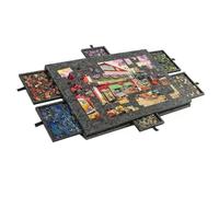 BEOSIOR Jigsaw Puzzle Board, 2-in-1 Designed Stand & Cover Lightweight Felt Jigsaw Board 1000 Pieces Portable Jigsaw Puzzle Table with Colored 6 Drawers for Adults Gift (30.3 * 21.1in)