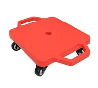 BEOSIOR Kids Sitting Scooter Board with Handles, Swivel Casters, Square Plastic Sports Scooter for Kids Children Gym Indoor Outdoor Activities Play Equipment, Over 3 Years Old (Red)