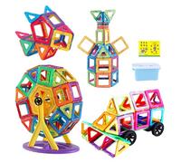 BEOSIOR Magnetic Building Blocks 118pc Construction Toys Set for Kids Game, Creativity Educational Magnets Toy Blocks for Boys Girls Age 3-14 Year Old