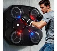 BEOSIOR Music Boxing Machine with Boxing Gloves, Bluetooth Smart Boxing Machine Wall Mounted, 3 Speed Modes and Counting Mode Music Punching Boxing Machine for Adults and Children Safe Exercise