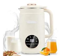 BEOSIOR Nut Milk Maker Machine, Automatic Plant Milk Maker for Homemade Almond, Oat, Soy, with Keep Warm Function, Vegan & Dairy-Free with Delay Setting and Self Cleaning (White)