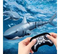 BEOSIOR Remote Control Shark, 2.4GHz RC Pool Toy, Underwater Toy with Diving Function, Summer Water Toys for Kids, LED Lights, Birthday Gift for Ages 3 4 5 6 7 8 Boys Girls