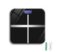 BEOSIOR Scale for Body Weight, USB Rechargeable Digital Bathroom Scale, Smart Digital Body Fat Scale, Intelligent Body Fat BMI Scale with Bluetooth, 400lbs (C)
