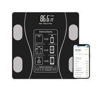 BEOSIOR Scale for Body Weight, USB Rechargeable Digital Bathroom Scale, Smart Digital Body Fat Scale, Intelligent Body Fat BMI Scale with Bluetooth, 400lbs