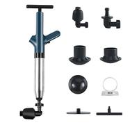 BEOSIOR Toilet Unblocker, Heavy Duty with 360° Unclogging Head and A Holder Toilet Plunger Sink Unblocker High Pressure Plunger Kit for Unblocking Toilet Bathtub Shower Floor Drain and Pipe Clog