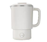 BEOSIOR Travel Foldable Electric Kettle, 800ML Collapsible Camping Mini Tea Coffee Kettle, 2 Temperature Settings Stainless Steel Hot Water Boiler Fast Heat for Kitchen, Travel, Camping