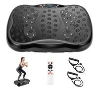 BEOSIOR Vibration Plate Exercise Machine, Vibration Fitness Trainer Home Exercise Equipment for Fitness Body Toning (Black-B)