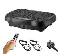 BEOSIOR Vibration Plate Exercise Machine, Vibration Fitness Trainer with remote control, 2 Resistance Bands, Home Exercise Equipment for Fitness Body Toning