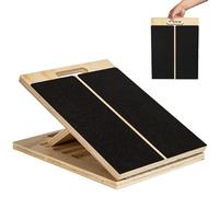 BEOSIOR Wooden Slant Board, Non-Slip Calf & Hamstring Stretcher, Adjustable Incline Feet Leg Physical Therapy Board, Portable Squat Wedge Board for Heel, Ankle, Achilles Tendon, Knee, Posture Exercise