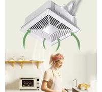 BEOTAY Exhaust Fan for Bathroom Ceiling with Check Valve,Silent Extractor Fan Bathroom 300 * 300Mm,Ventilation Fan for Kitchen,Office,ABS Panel,320M³/H